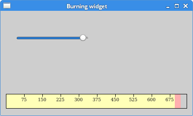 burning widget